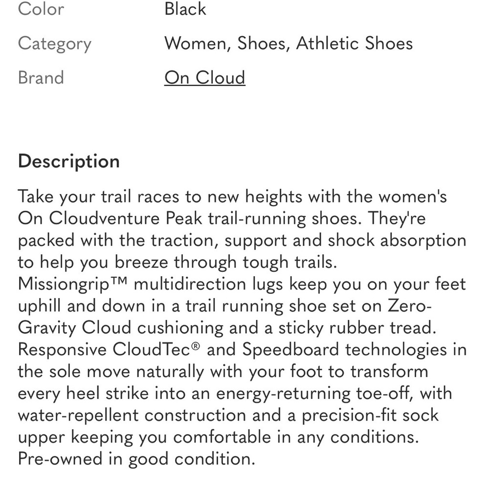 On Cloud Cloudventure Peak Lightweight Water Repe… - image 4